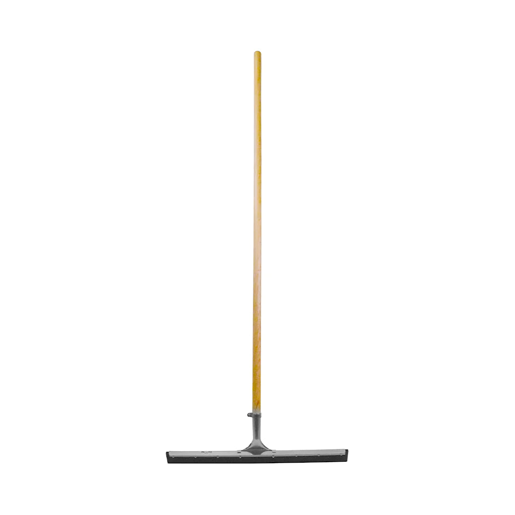 Assembled 24 Inch Straight Squeegee With 54 Inch Tapered Wood Handle