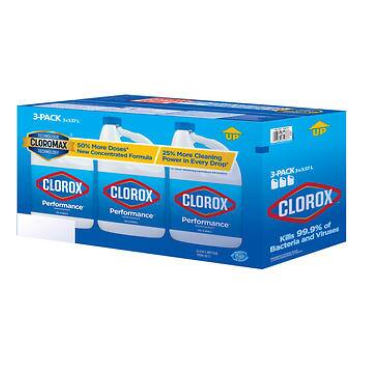 Clorox Performance Disinfecting Bleach, 3.57L, 3-pack – GreenWay