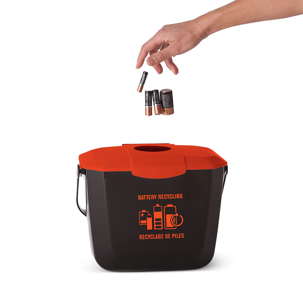 2 Gallon Battery Collection Bin