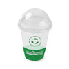 Clear PLA Dome Lids with Hole for Clear PLA Cold Cups - Dome