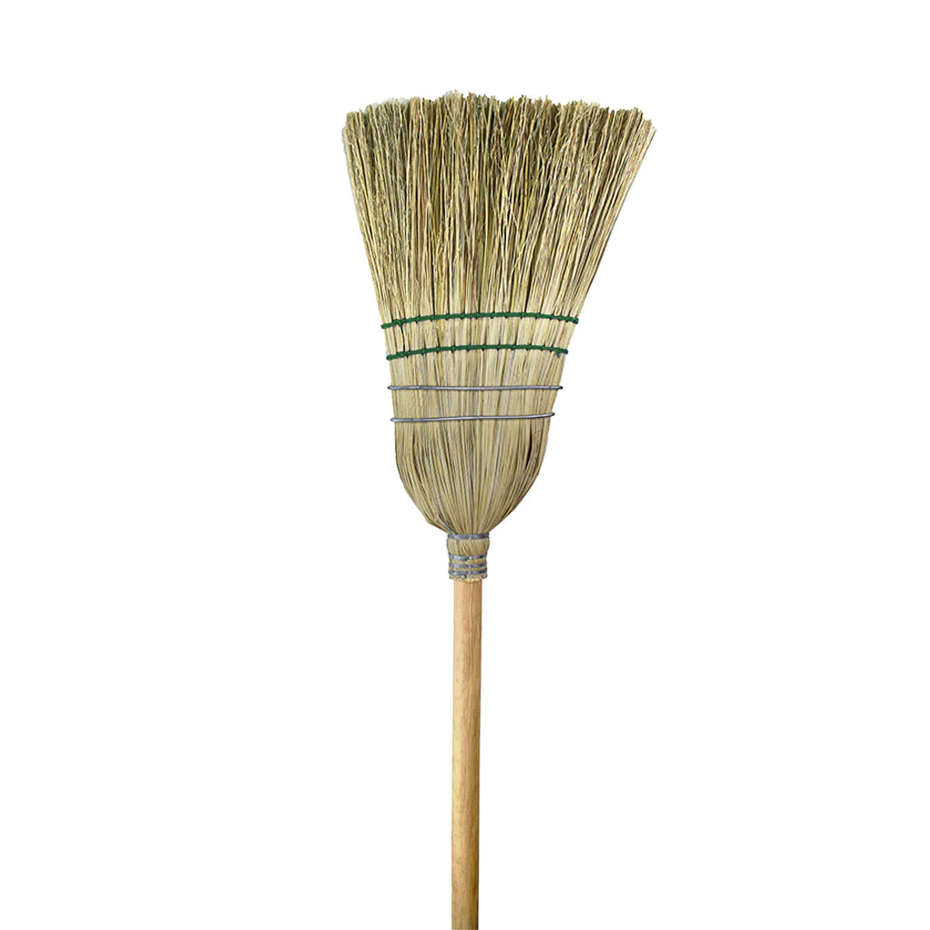 Heavy-Duty Corn Broom, 2 Wire 2 String