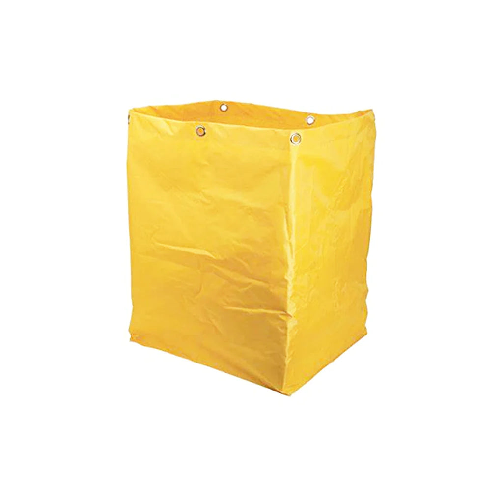Plastic X- Frame Cart - 18"L X 27"W X 26.5"H / Yellow / Replacement Bag