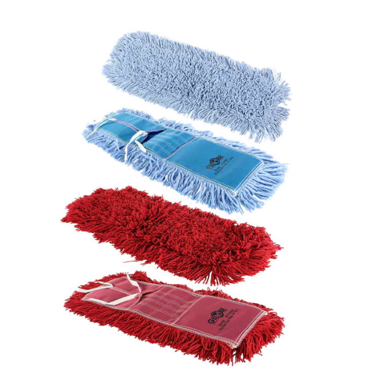 Pro-Stat® Tie-On Dust Mop Head - Red / Blue