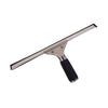 Stainless Steel Squeegee Complete With Channel And Rubber - Black/ Silver