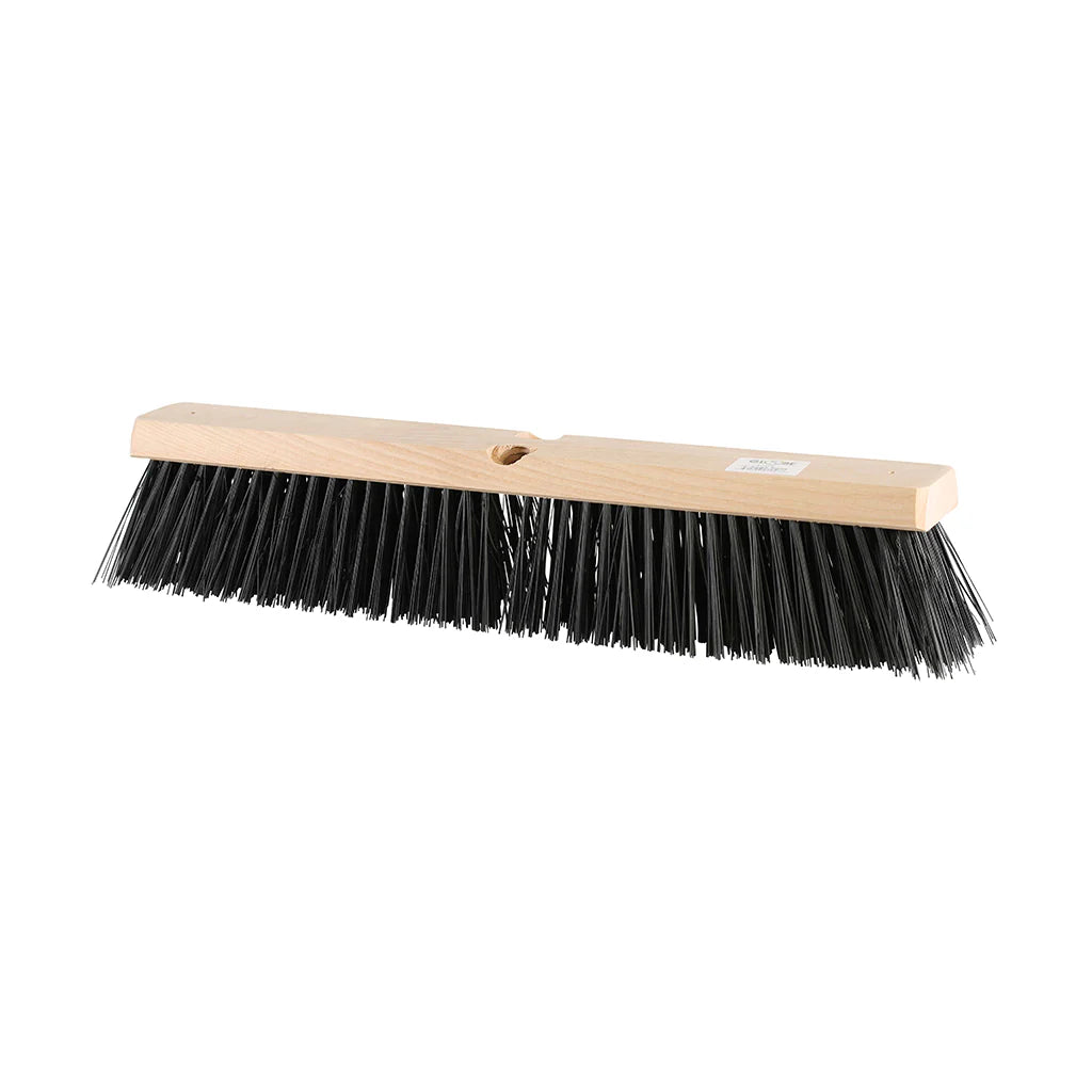 Value Line Push Broom Heads - Rough Bristles / Black