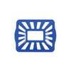 Vented Curbside Recycling Bin Lid - Blue