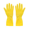 Yellow Flocklined Rubber Gloves